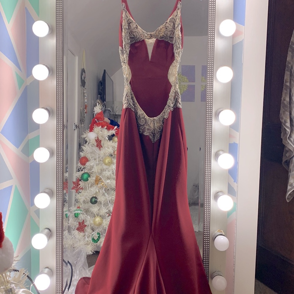 Burgundy Gown